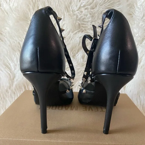 💋 Steve Madden Lupton Mesh Pointed-Toe Pumps, Black, Size 9.5 - Picture 15 of 15